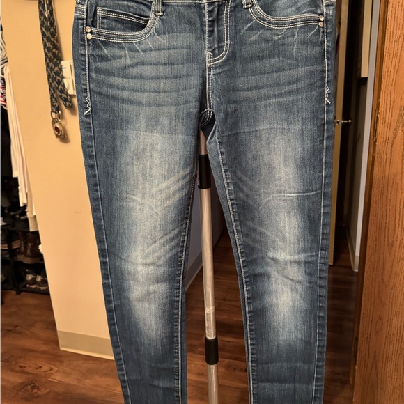 Vanity Denim - Premium Vanity Fair collection Women's Faded Blue Skinny Jeans